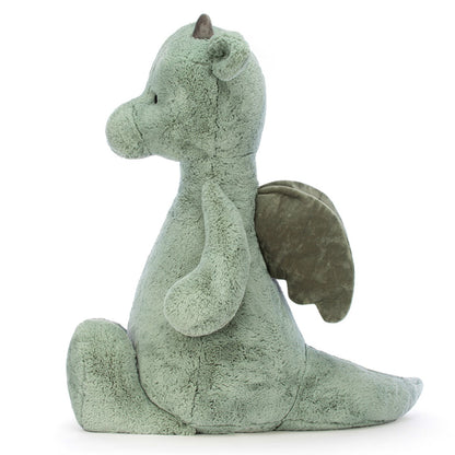 Jellycat bamse, Bashful drage, kjempe stor drage - 108 cm