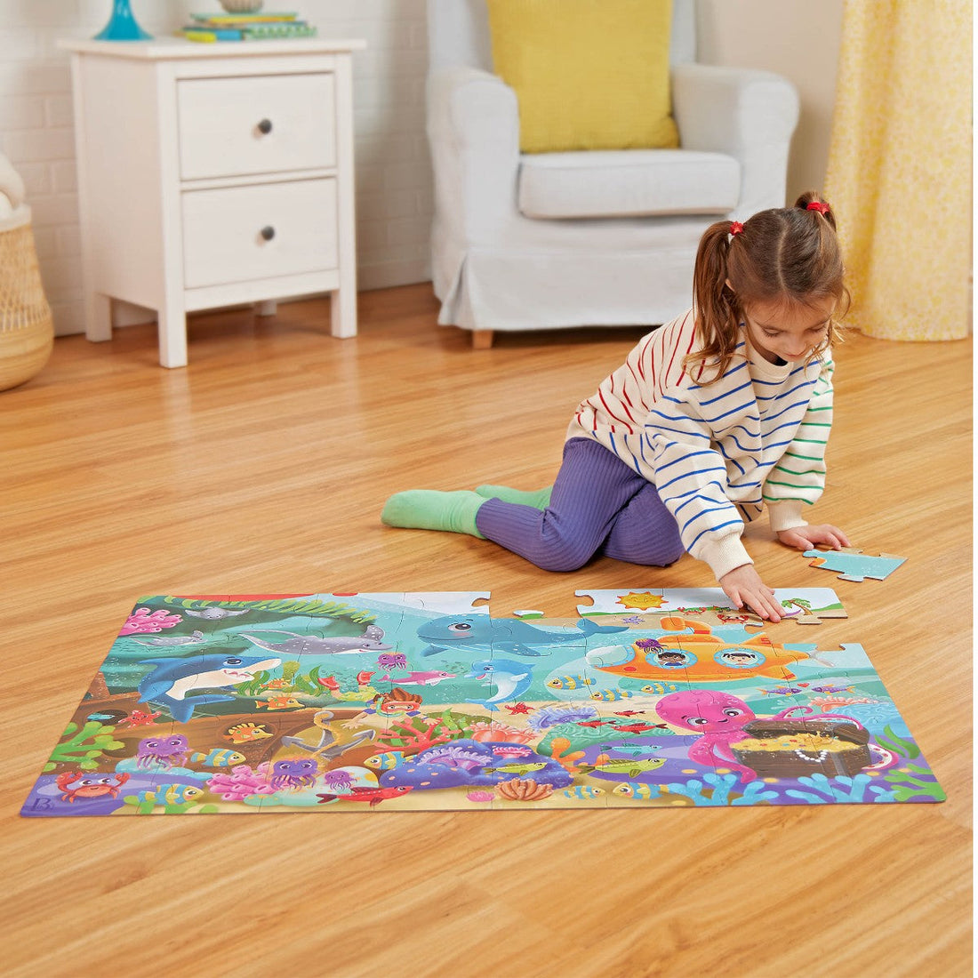 B Toys Gulvpuslespill, Under havet