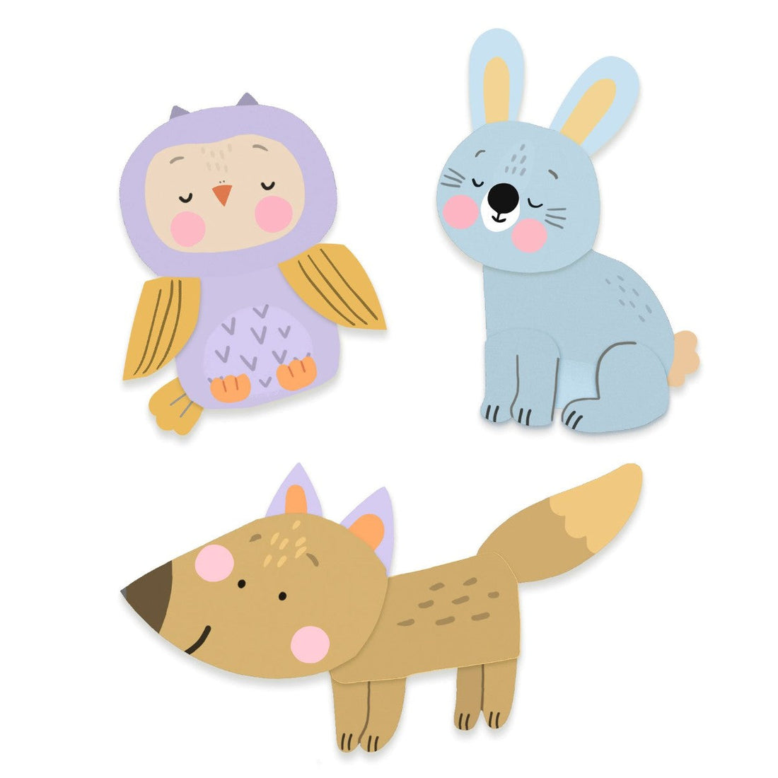 Djeco aktivitetsset - fingermaling, 4 dyr