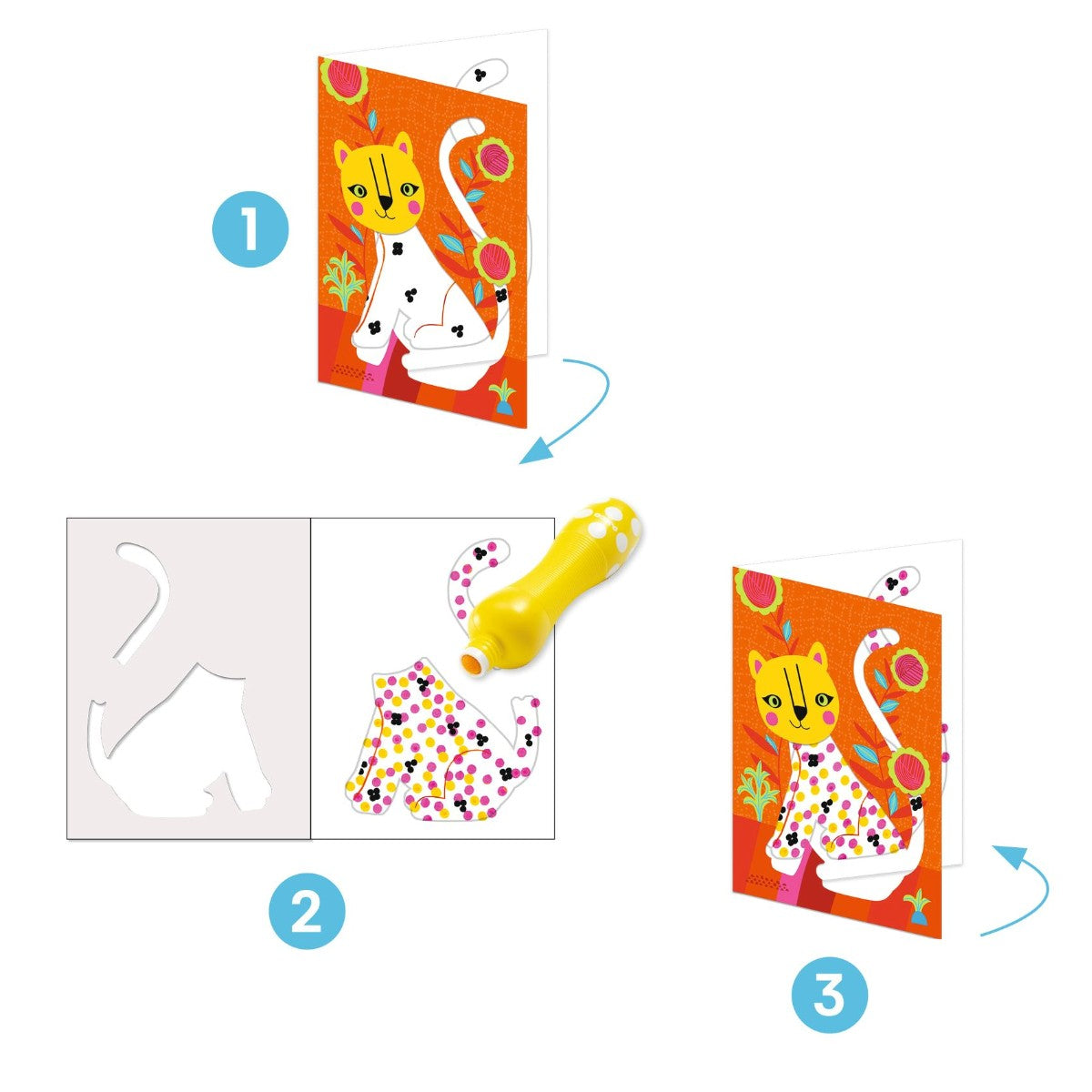 Djeco kreativ maling, Alt handler om prikkene!