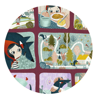 Djeco puslespill, Story puzzle, Rødhette - 35 brikker