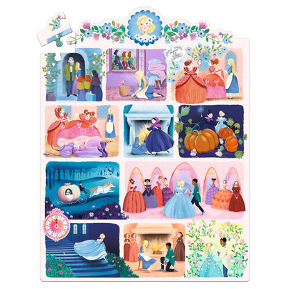 Djeco puslespill, Story puzzle, Askepott - 54 brikker