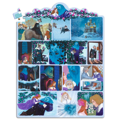 Djeco puslespill, Story puzzle, Skjønnheten og udyret - 100 biter