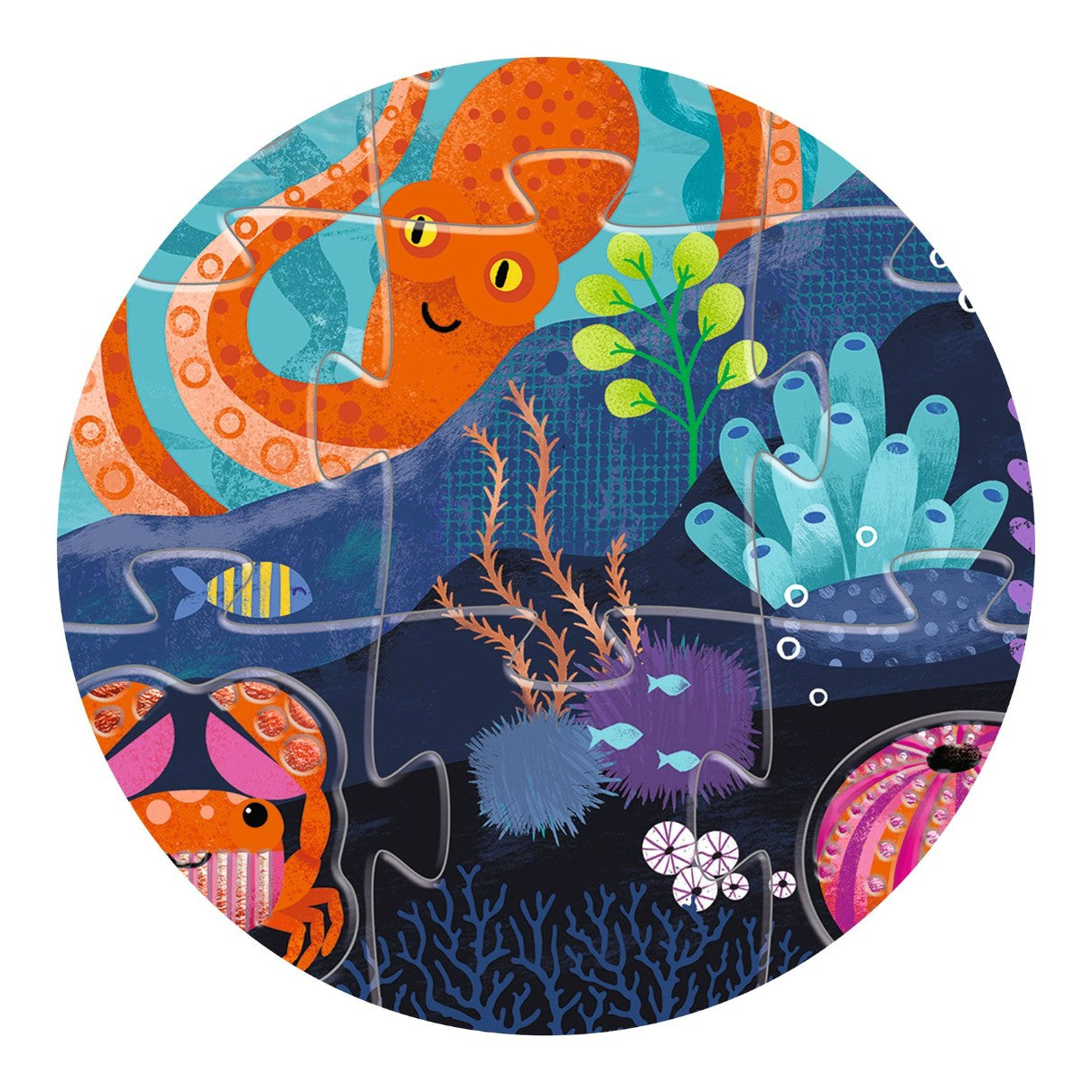 Djeco Følepuslespill, havet - 24+8 brikker