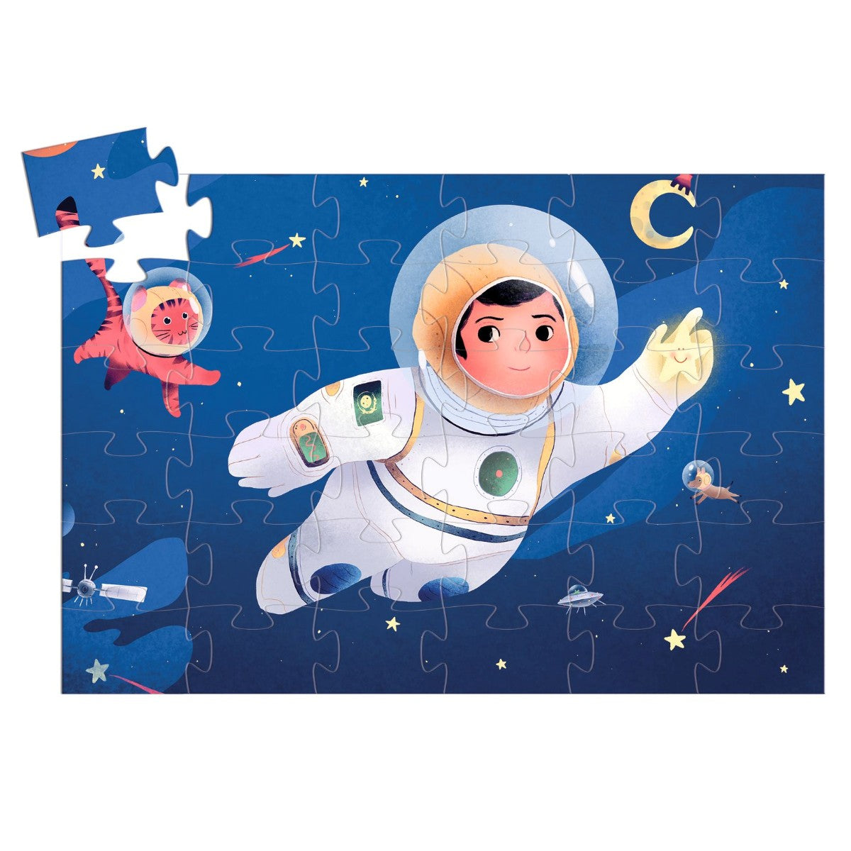 Djeco puslespill, Astronaut – 36 brikker