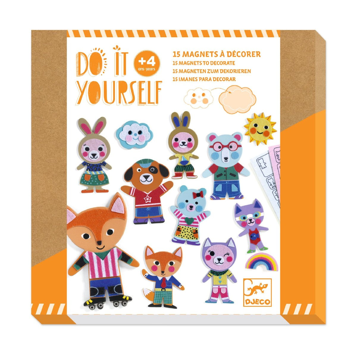 Djeco DIY Magneter, Funky familie legesæt pakke