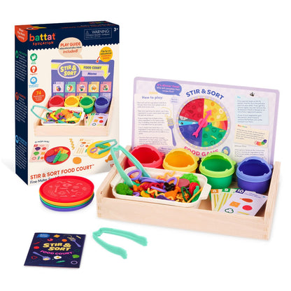 Battat Edu Food game spilletui med farverigt legemad