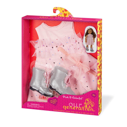 Our Generation Deluxe dukketøy, Kjole og støver
