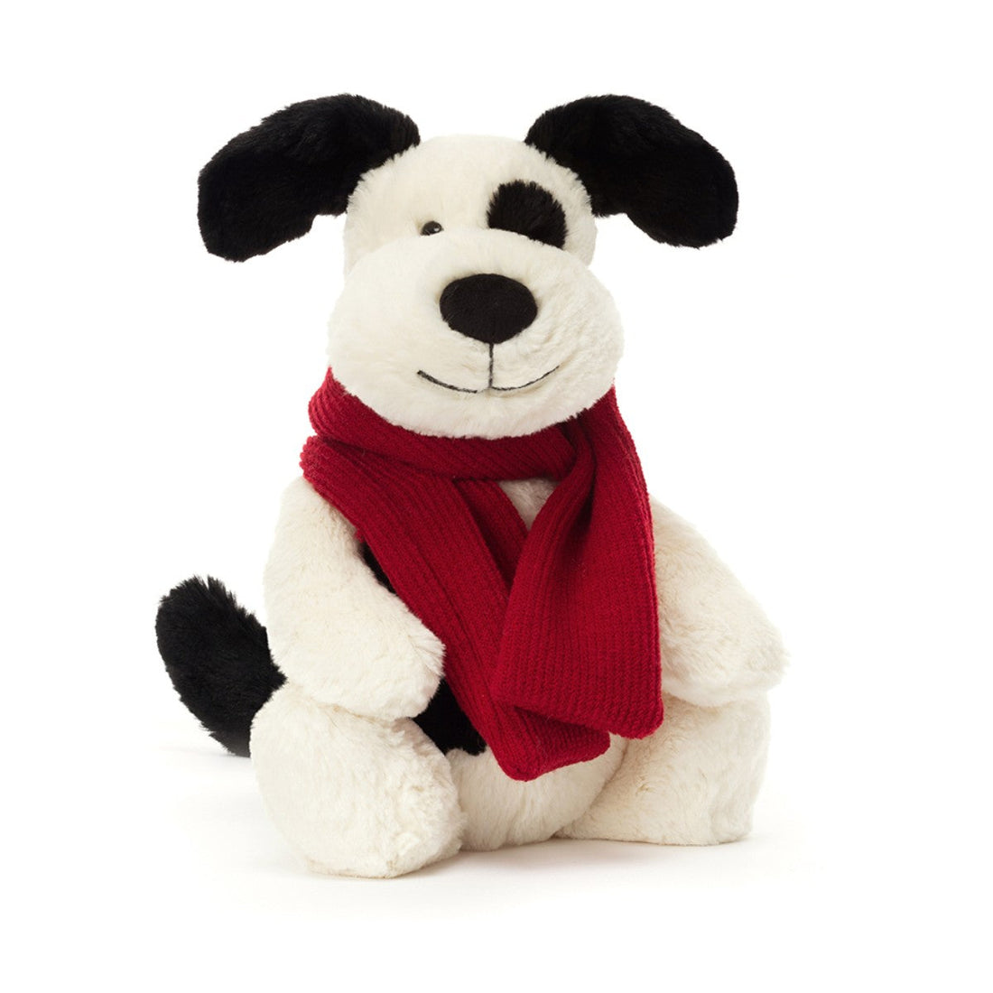 Jellycat Julebamse, Bashful hund med skjerf - 31 cm