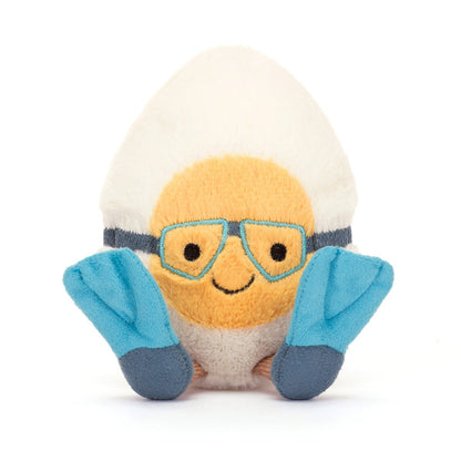 Jellycat kosedyr, Amuseable egg m. dykkerutstyr - 14 cm