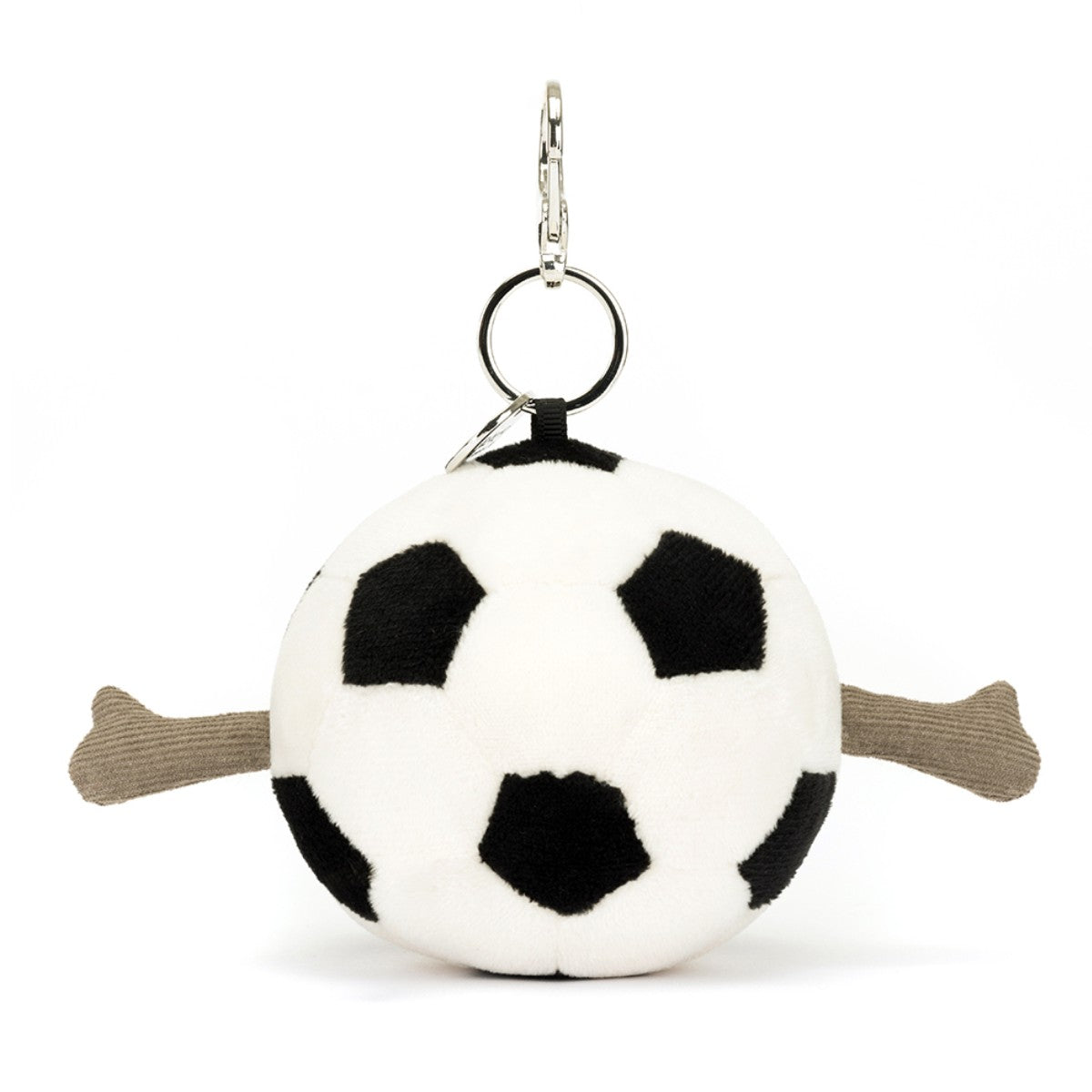 Jellycat nøkkelring, Fun, Amuseables Sports fotballanheng - 16 cm