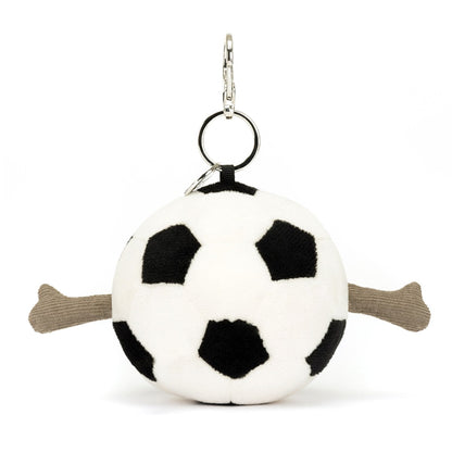 Jellycat nøkkelring, Fun, Amuseables Sports fotballanheng - 16 cm