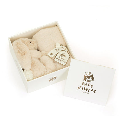 Baby Jellycat Luxe koseklut i gaveeske, Willow kanin