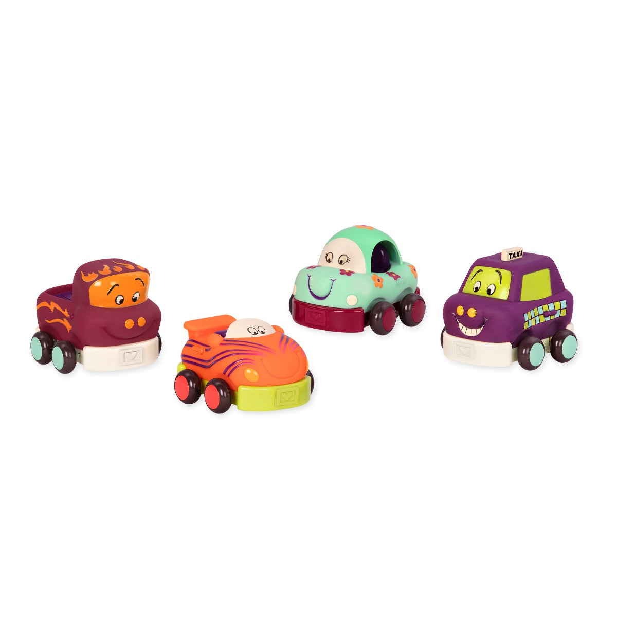 Wheeee-ls trekk-tilbake biler, 4 stk - mint