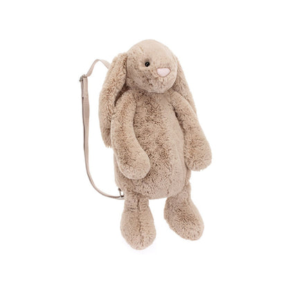 Jellycat bamse, Bashful kanin, Beige rygsekk - 32 cm