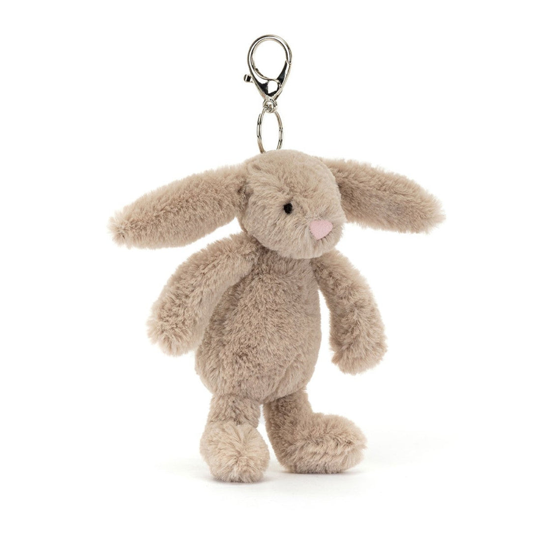 Jellycat nøkkelring, Bashful anheng til vesken - Beige kanin