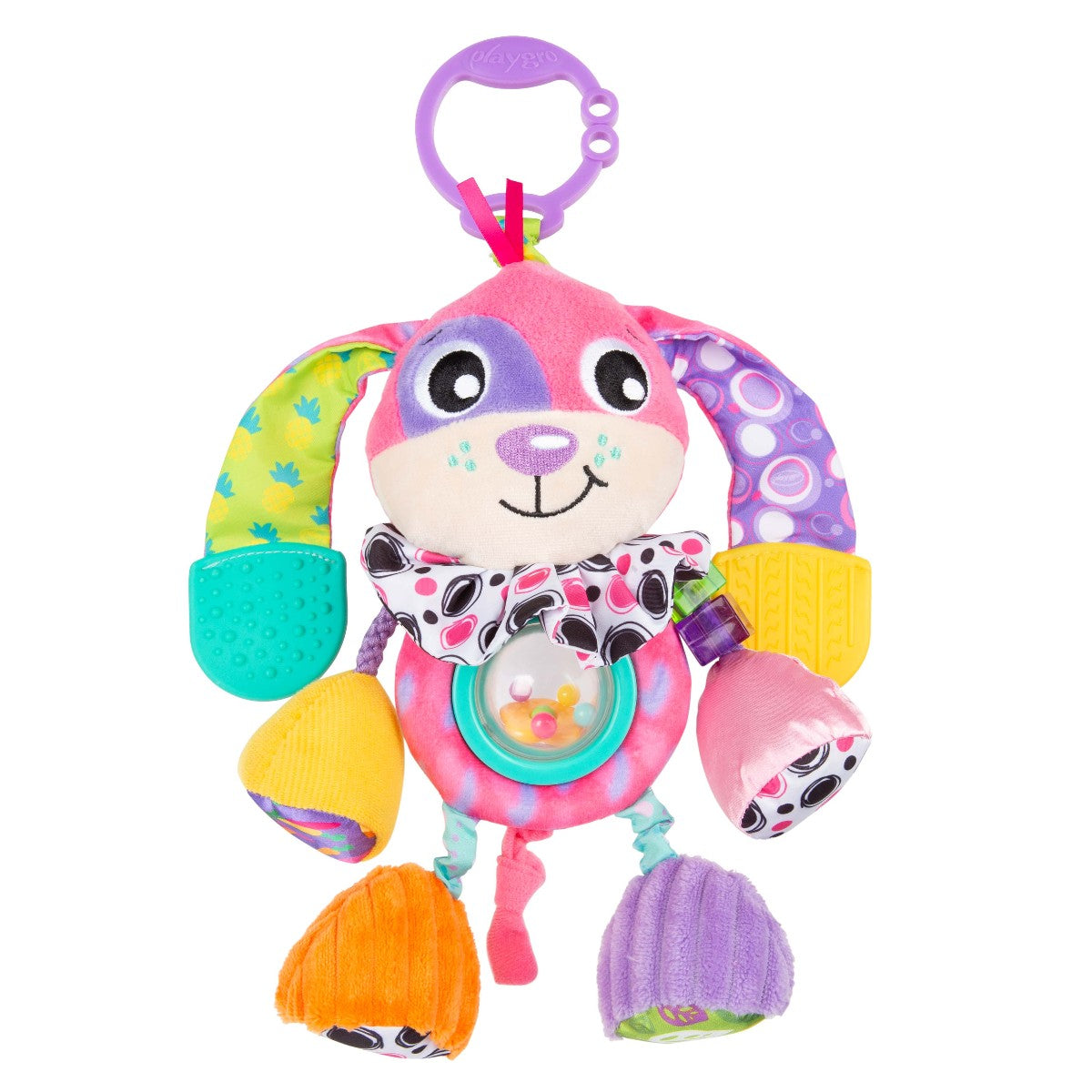 Playgro Dixie babyleketøy, aktivitetslekehund med oppheng