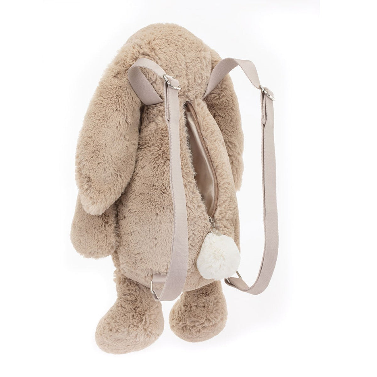 Jellycat bamse, Bashful kanin, Beige rygsekk - 32 cm
