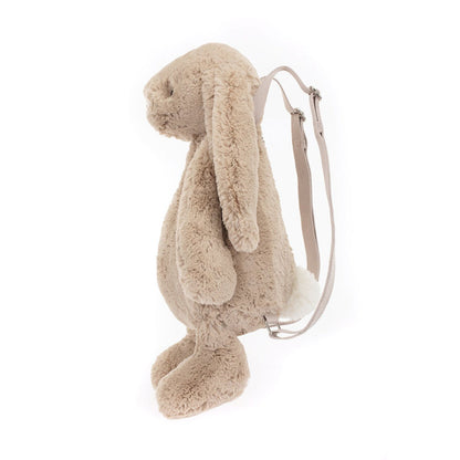 Jellycat bamse, Bashful kanin, Beige rygsekk - 32 cm