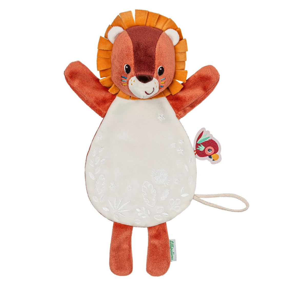 Lilliputiens Jack nusseklud, en selvlysende hånddukke i form af en løve.