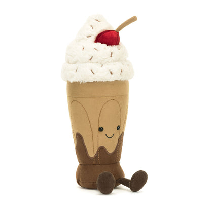 Jellycat kosedyr, Food drink, Amuseables Milkshake - 27 cm