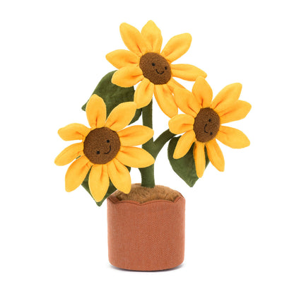 Jellycat kosedyr, Fun Plant, Amuseables Solsikke - 35 cm