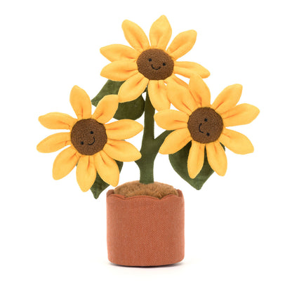 Jellycat kosedyr, Fun Plant, Amuseables Solsikke - 35 cm