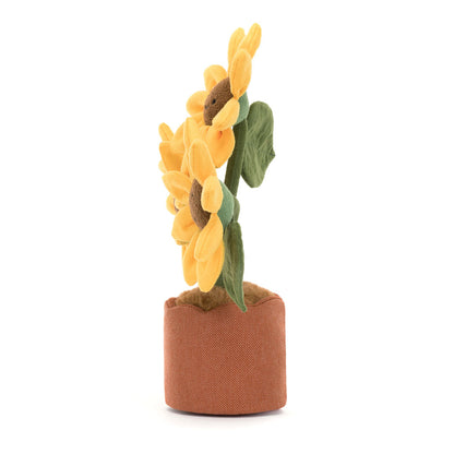 Jellycat kosedyr, Fun Plant, Amuseables Solsikke - 35 cm