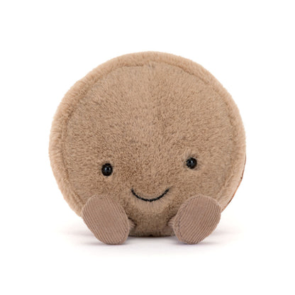 Jellycat kosedyr, Food bake, Amuseables Mona Macaron Sjokolade – 12 cm