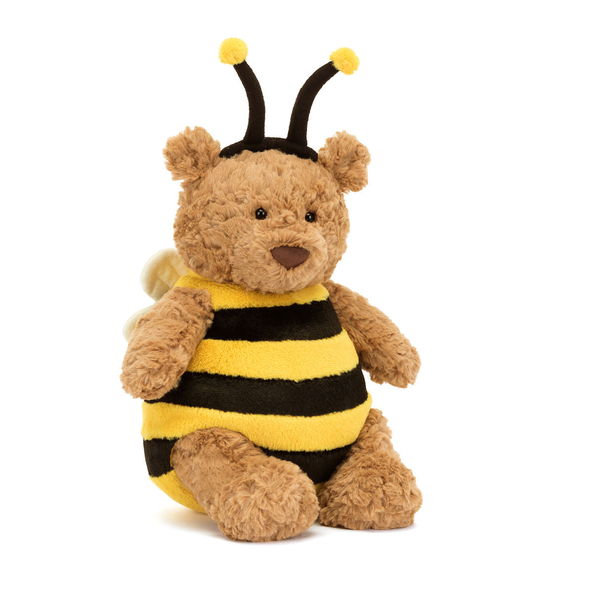 Jellycat bamse, Bartholomew Bjørn som bi – 39 cm