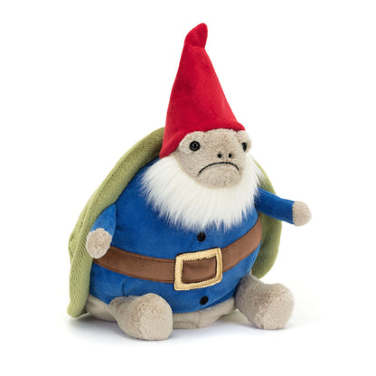 Jellycat bamse, Kryb, Skildpadden Timmy som havenisse - 28 cm