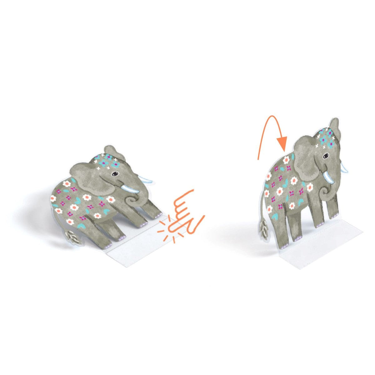 Djeco kreative stående klistremerker, dyr