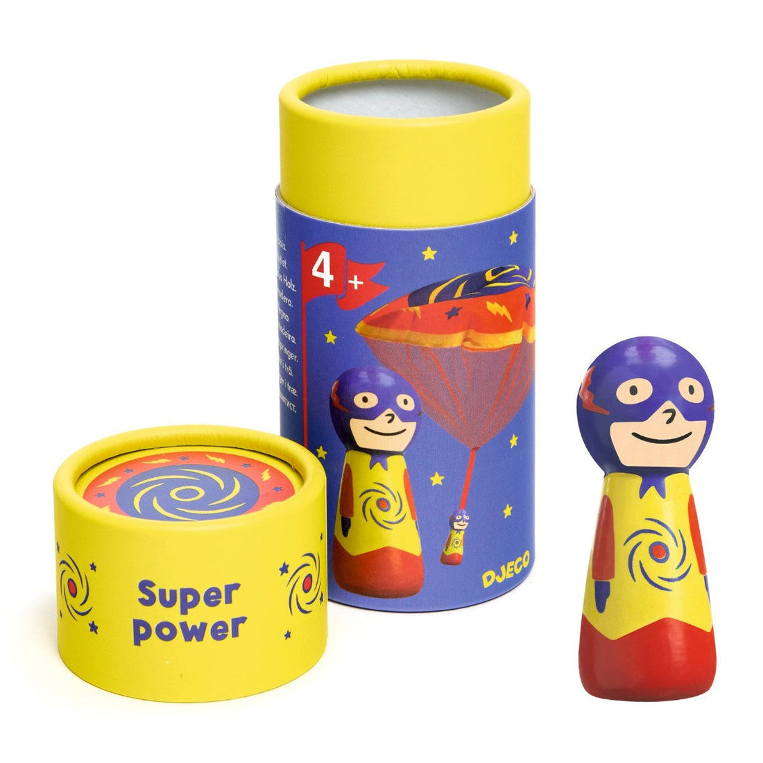 Djeco Fallskjermhopper, flyvende helter - assortert.