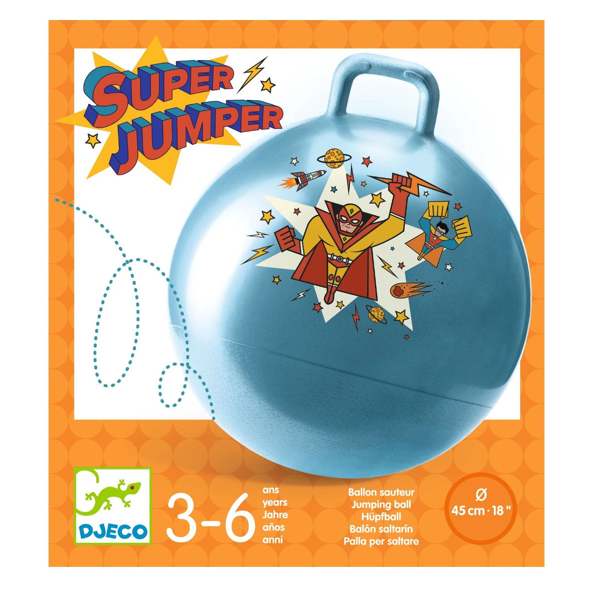 Djeco hoppeball for barn, Superhelt