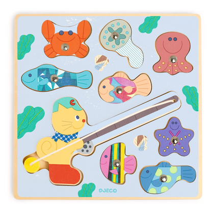 Djeco Fiskespill, Puzz &amp; Fish - Fiskerkatt