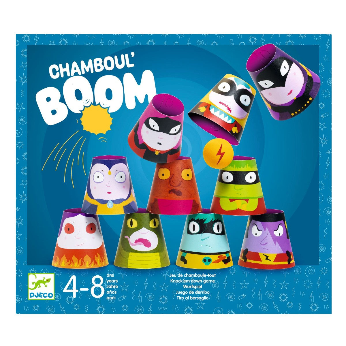 Djeco Bygg og velte, Morsomme ansikter