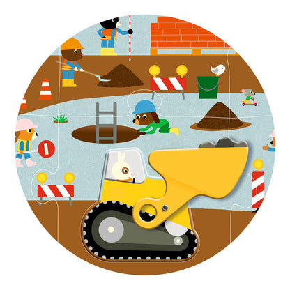 Djeco gulvpuslespill, Gulvpuslespill - Byggeplassen