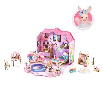 Djeco Mi House, DIY Miniatyrunivers i koffert - Rosie
