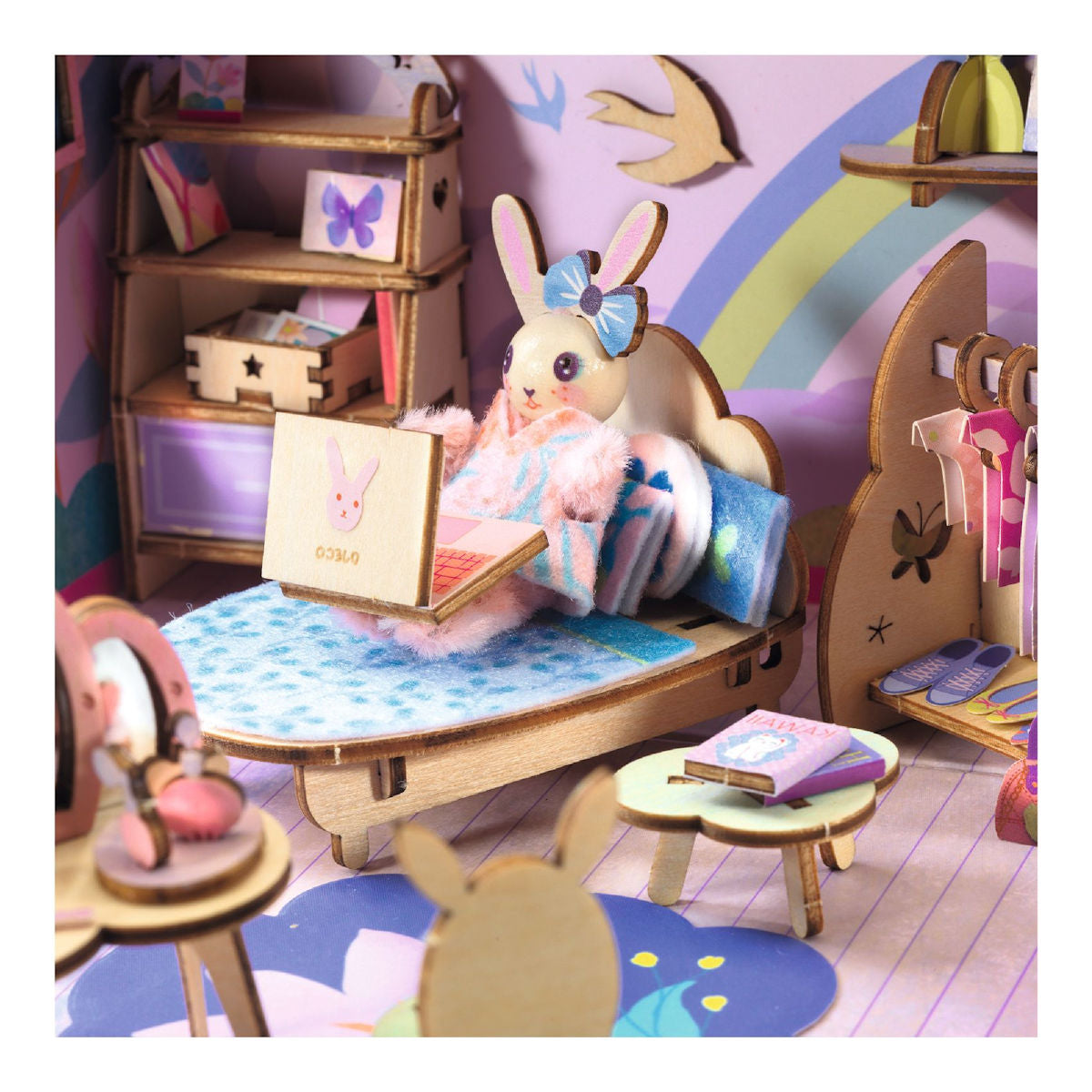 Djeco Mi House, Miniatyrunivers i koffert - Rosie