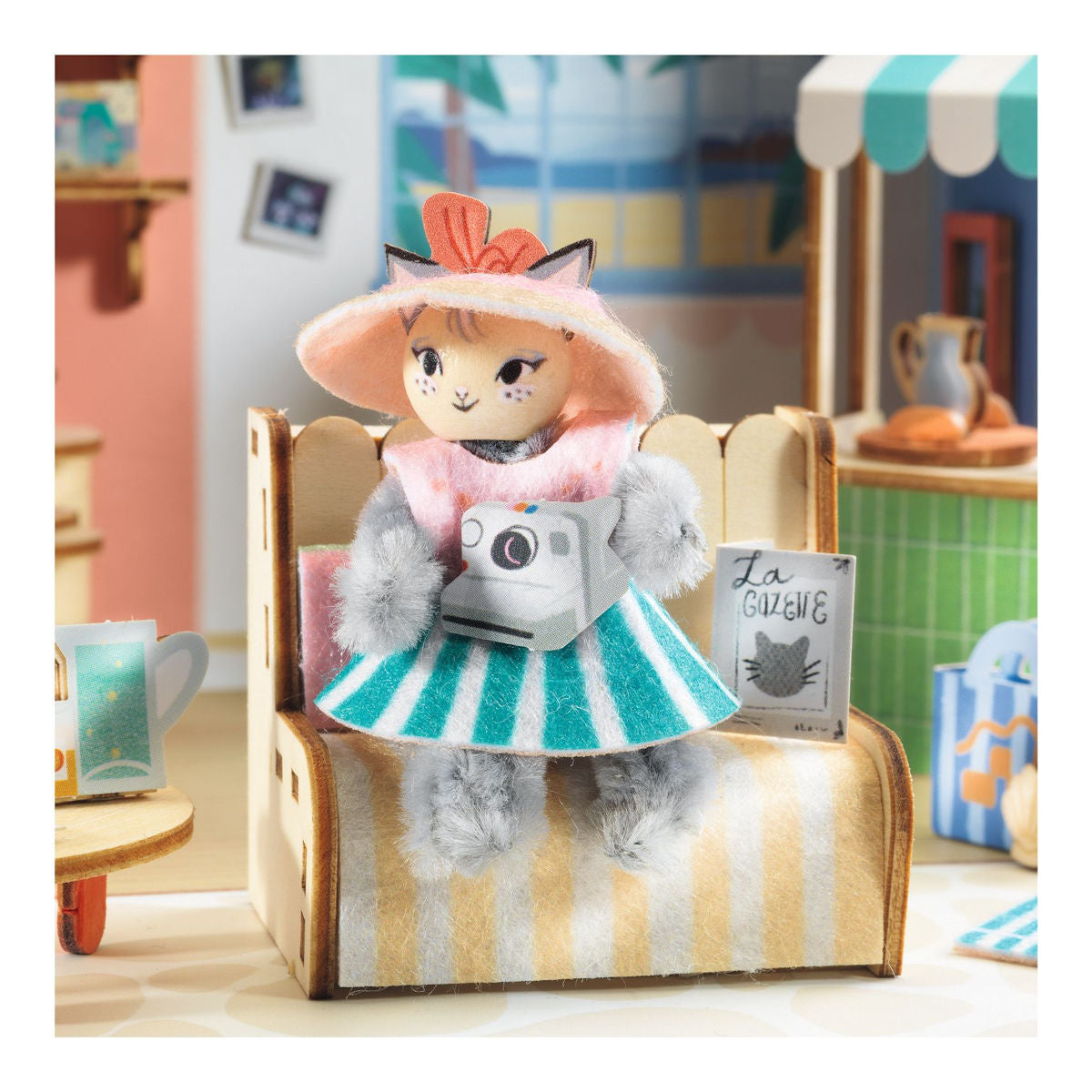 Djeco Mi House, Miniatyrunivers i koffert - Mia