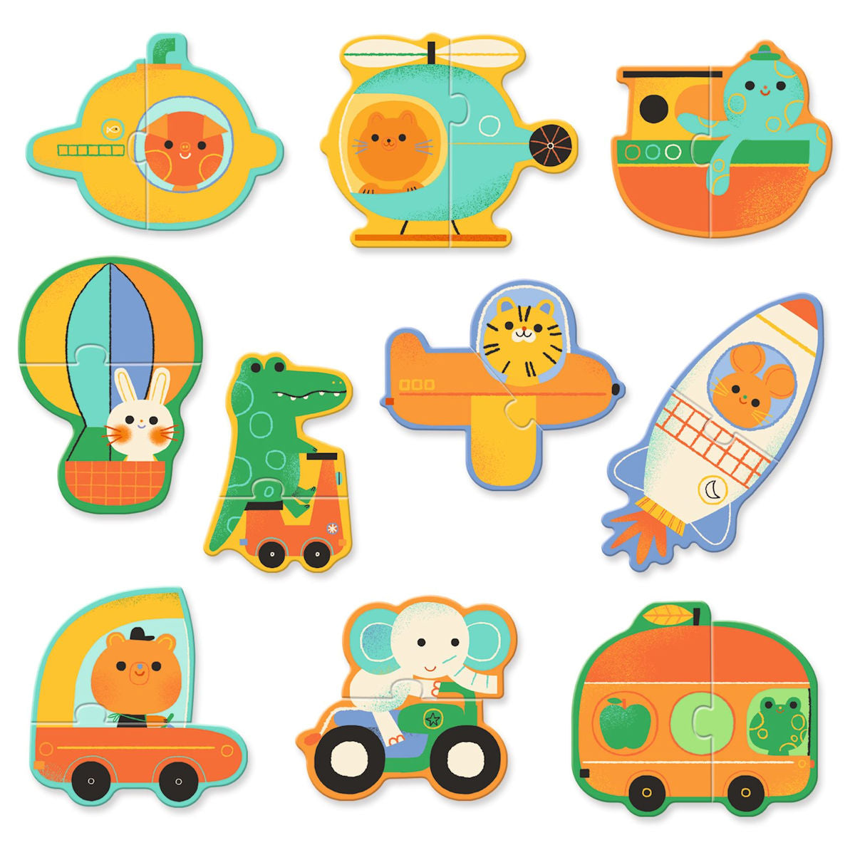 Djeco puslespill duo, Transport