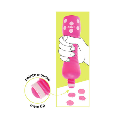 Djeco skumduppemarkører, 4 stk. - Neon