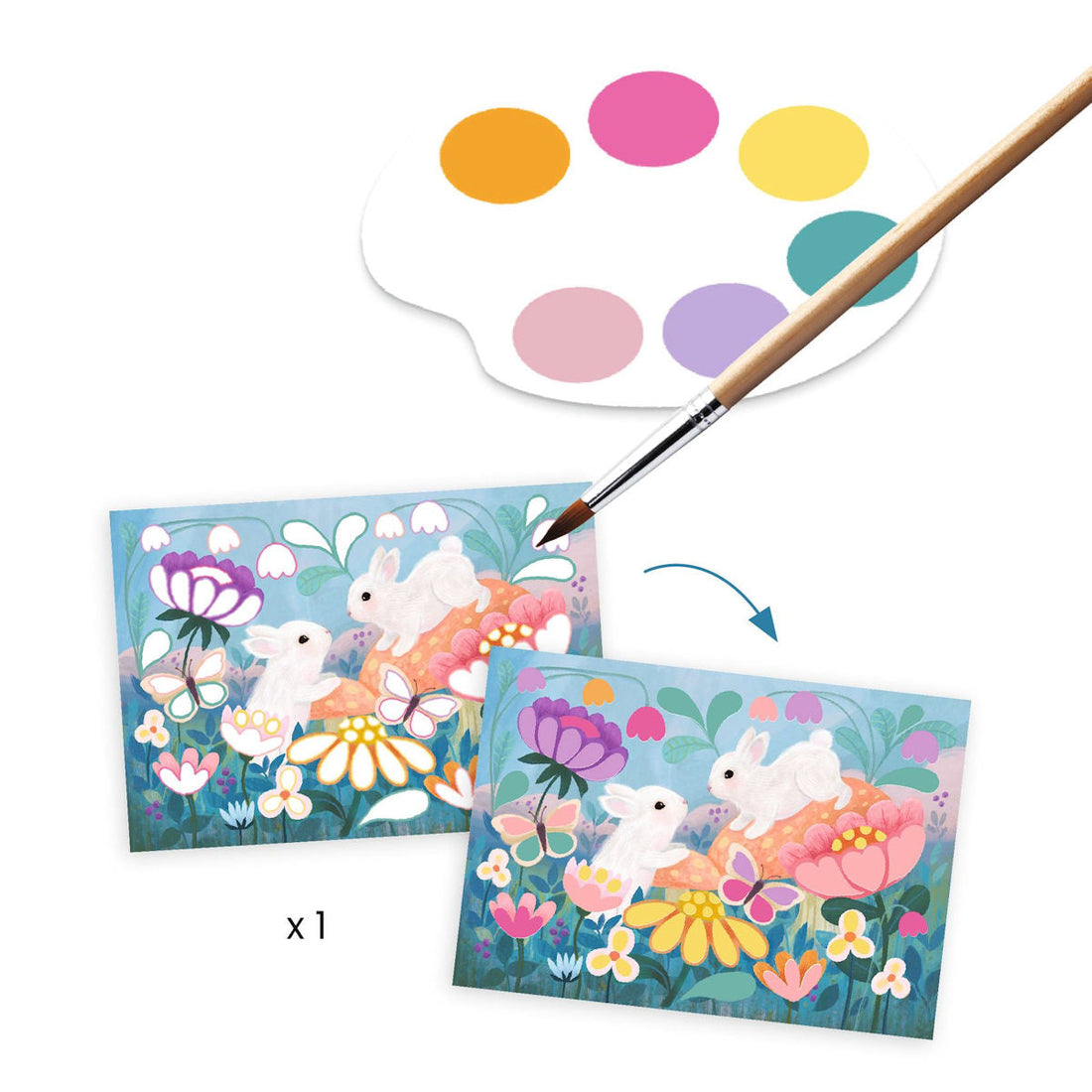 Djeco Kreativt Aktivitetsett, Fluffy Dyr