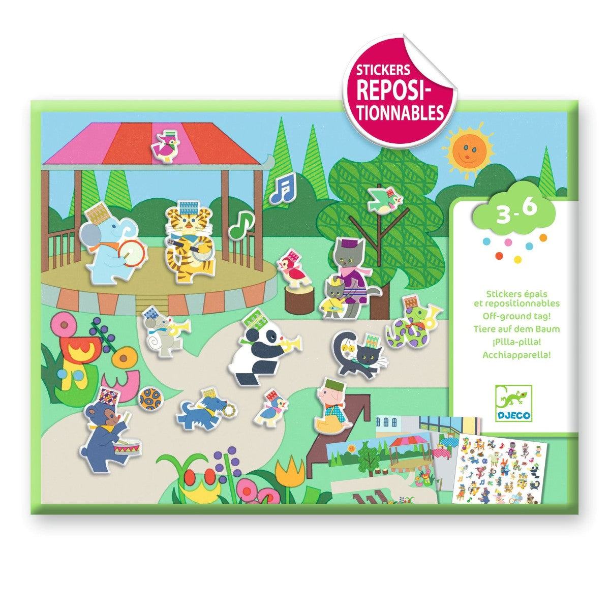 Djeco Kreativ klistremerkespill, Fanfare