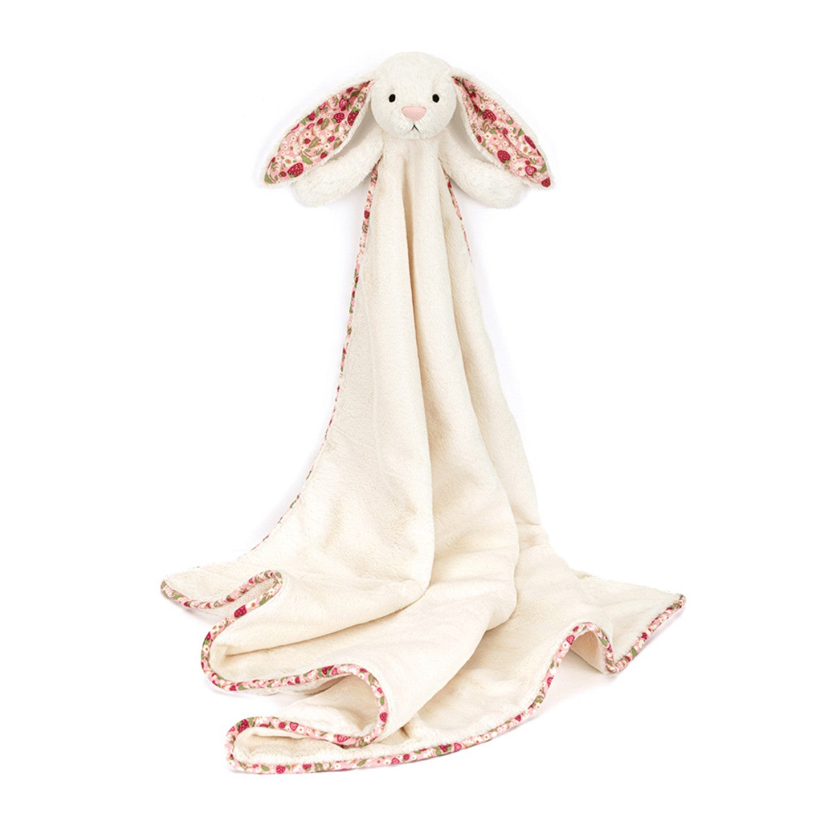 Baby Jellycat teppe, Bashful kanin, Mimi Strawberry - 56 cm