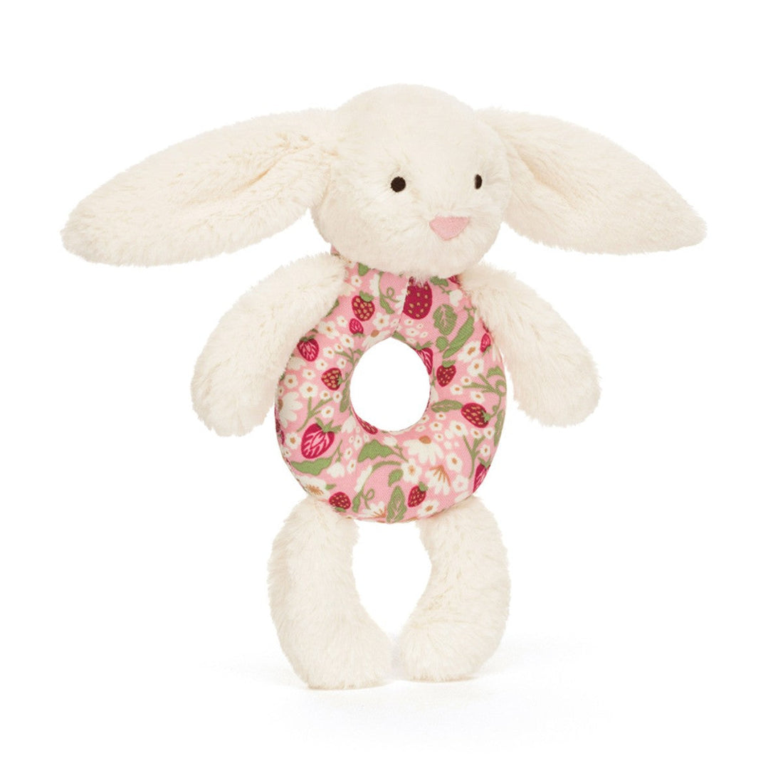 Baby Jellycat ringrangle, Bashful kanin – Mimi Strawberry