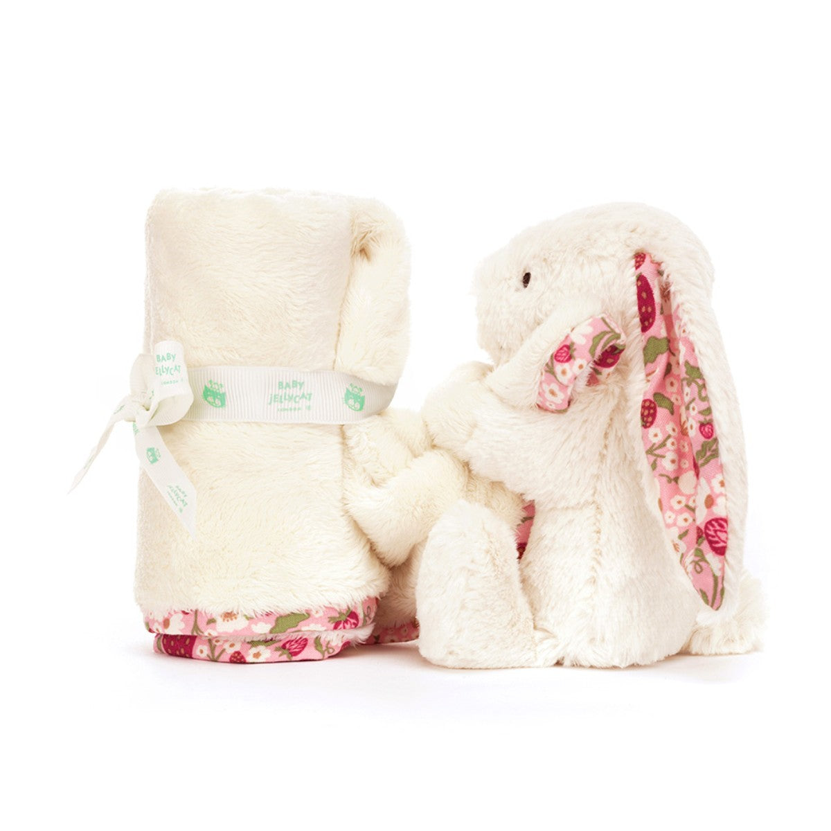 Baby Jellycat kosedyr, Bashful koseklut - Mimi Strawberry