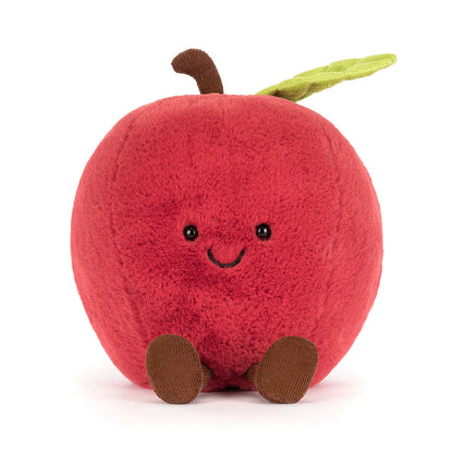 Jellycat bamse, Amuseables Food, Æble - 16 cm