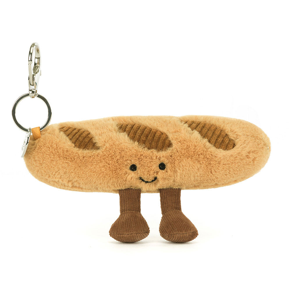Jellycat nøkkelring, Food bake, Amuseables Baguette anheng til veske - 4 cm