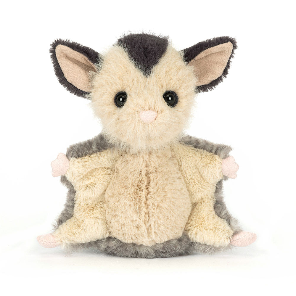 Jellycat kosedyr, Lolly Suger Glider, Forrest, Flygeekorn - 14 cm